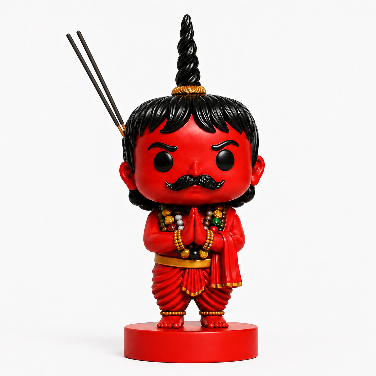 Chota Pandit Ji — Hand-Painted Resin Incense Holder