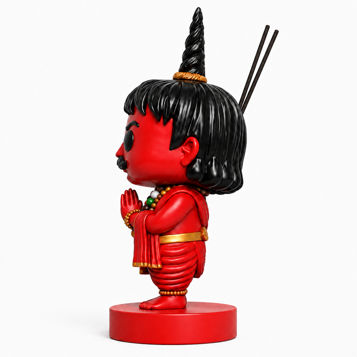 Chota Pandit Ji — Hand-Painted Resin Incense Holder