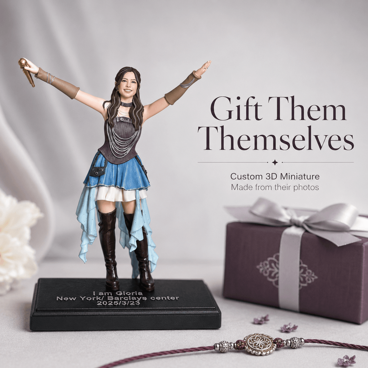 Custom Solo Full Body 3D Miniature™ | Raksha Bandhan Gift for Brother or Sister