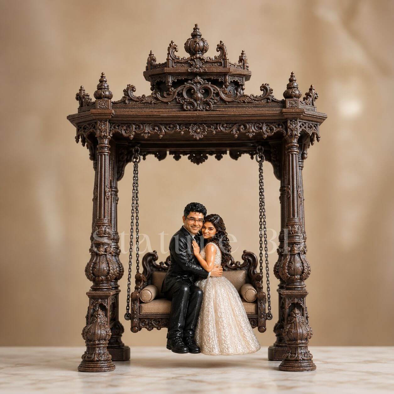Customised Couple Swing 3D Miniature™