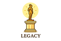 Create a premium flat-style vector icon representing “Legacy”.
Design an elegant family tree or a miniature statue placed on a pedestal with a soft glowing aura.
Use heritage-inspired colors like gold, bronze, and ivory.
The icon should feel timeless, classic, and evoke heirloom value.
