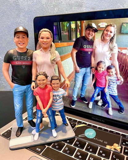 3D Family Full Body Miniature