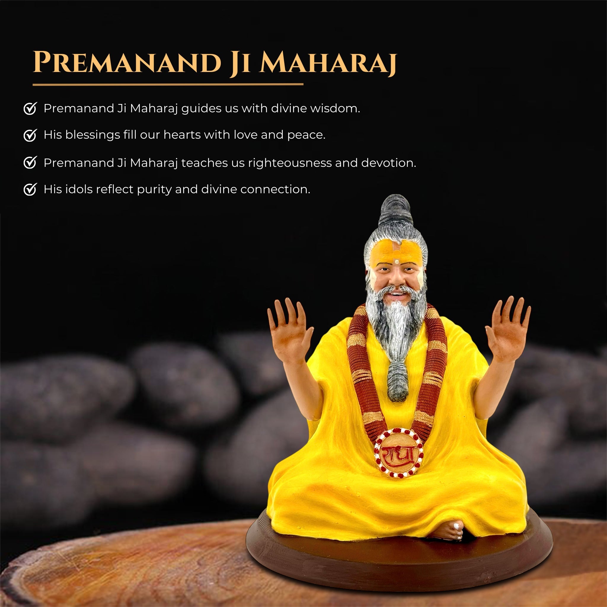 Premanand Ji Maharaj Idol Stature 3D