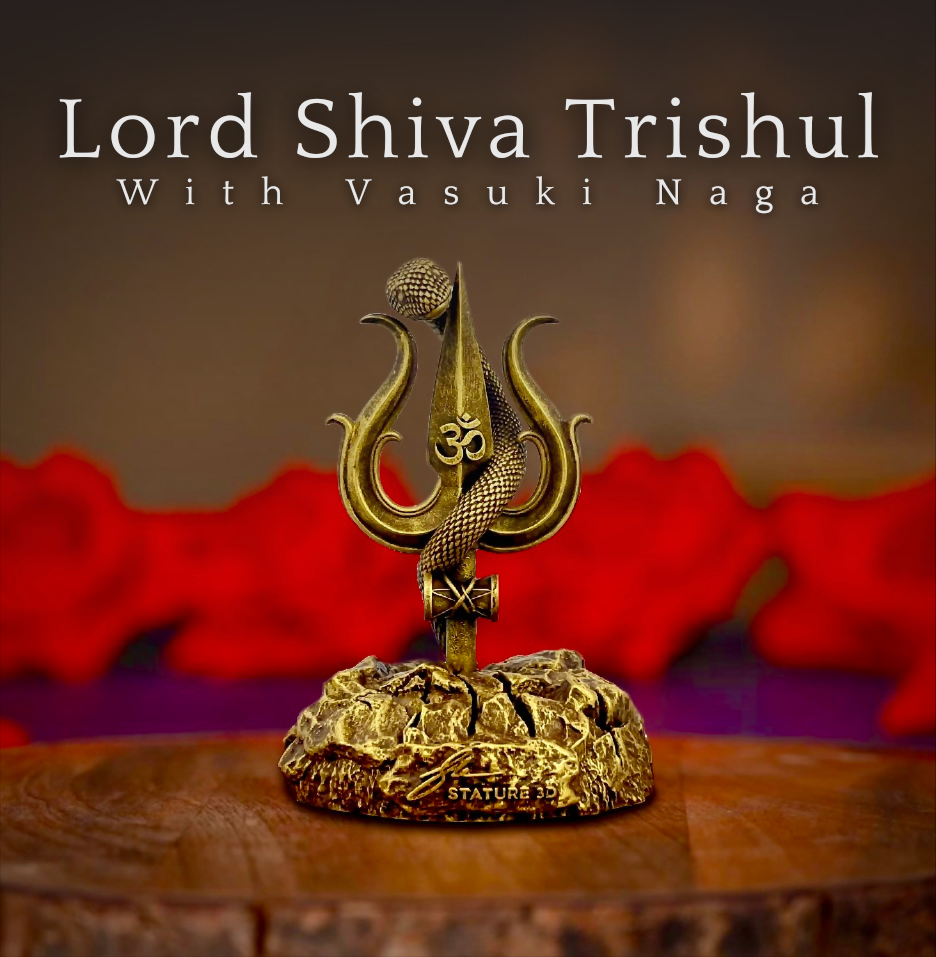 Lord Shiva Trishul With Damru Car Dashboard