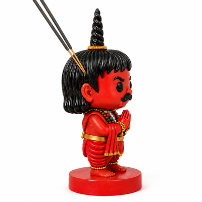 Chota Pandit Ji — Hand-Painted Resin Incense Holder