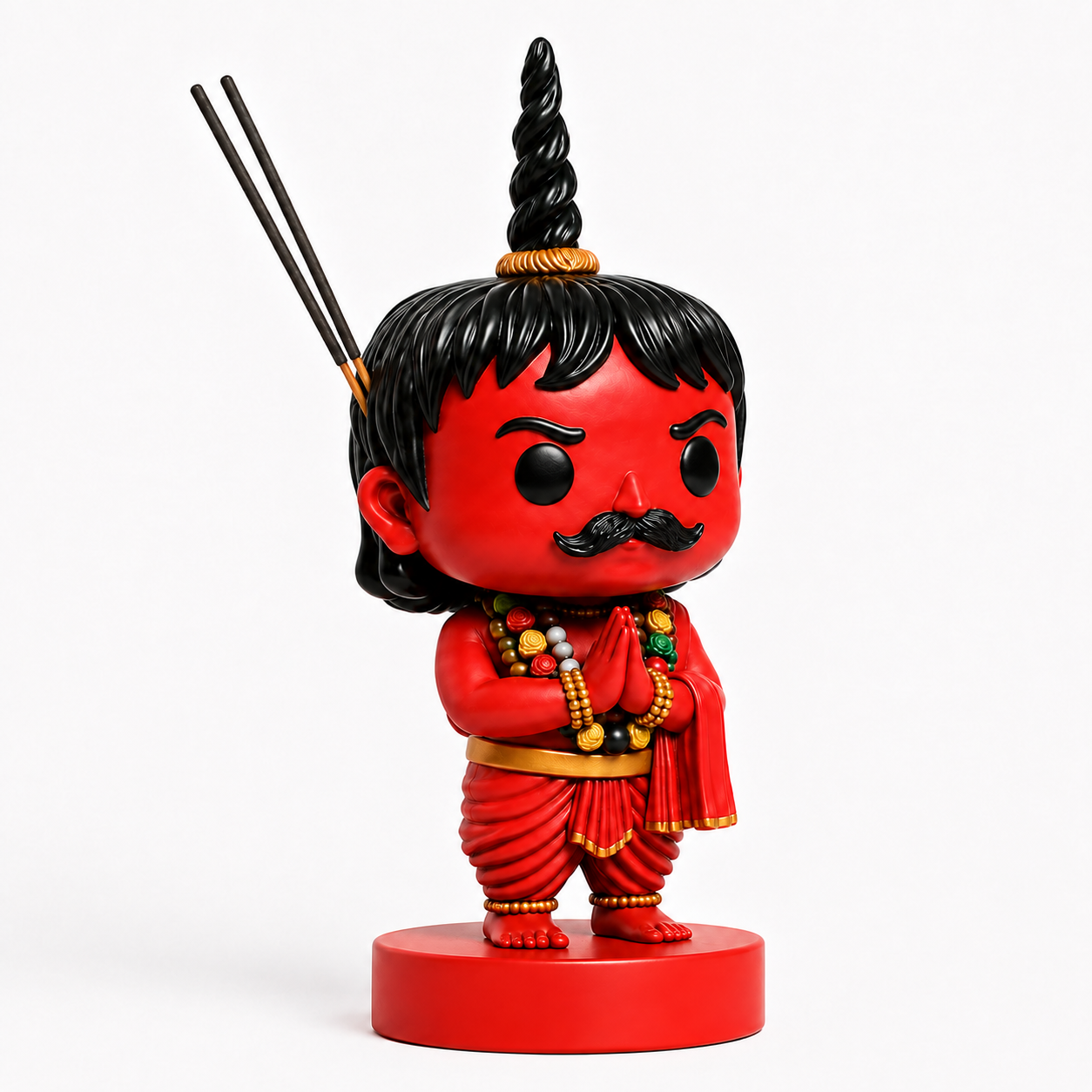 Chota Pandit Ji — Hand-Painted Resin Incense Holder