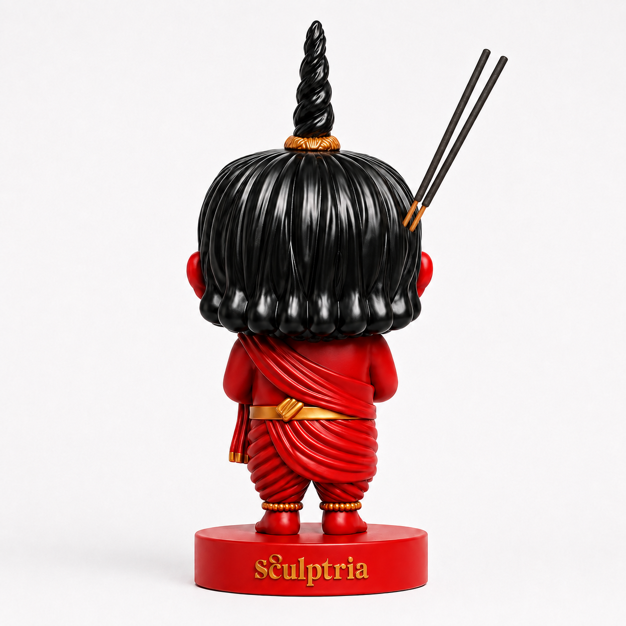 Chota Pandit Ji — Hand-Painted Resin Incense Holder